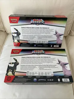 (2) Pokemon TCG Scarlet & Violet Prismatic Evolutions Premium Figure Collection - Image 2