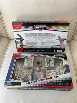 (2) Pokemon TCG Scarlet & Violet Prismatic Evolutions Premium Figure Collection - Image 3