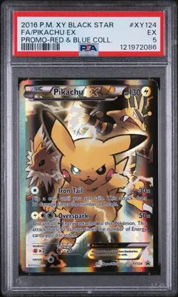 Pikachu XY124 PSA 5 Black Star Promo Pokemon Graded Card XY 124 Uk - Image 5