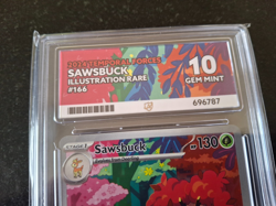 Pokemon TCG - Sawsbuck 166/162 - Temporal Forces - Ace 10 - Perfect Subgrades - Image 2