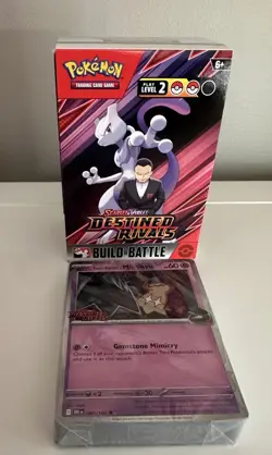 Team Rocket's Mimikyu 087/182 Pokemon TCG Destined Rivals Build and Battle Deck - Image 2