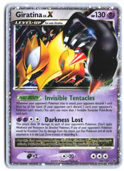 Giratina LV.X 124/127 Holo Rare LV.X Platinum Pokemon - Image 1