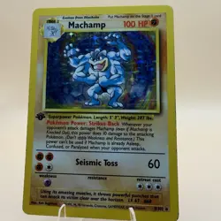 Pokemon TCG Machamp Base Set 8/102 Holo Unlimited Holo Rare - Image 1