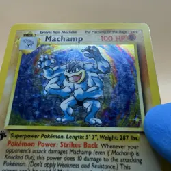 Pokemon TCG Machamp Base Set 8/102 Holo Unlimited Holo Rare - Image 3