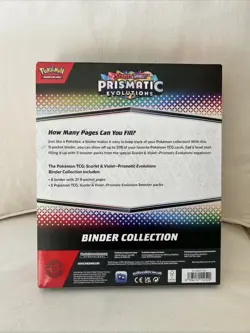 Pokemon Scarlet & Violet Prismatic Evolutions Binder Collection Factory Sealed - Image 3