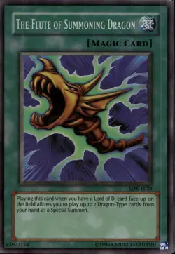 The Flute of Summoning Dragon EU Unl Ed Super Rare SDK-E039 Yu-Gi-Oh! - Image 1