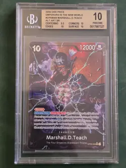 One Piece Marshall.D.Teach AA BGS 10 OP09-093 Emperors in the New World English - Image 1