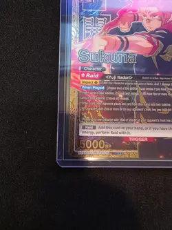 Sukuna 3*** Star Super Rare Alternate Art Union Arena Jujutsu Kaisen Vol. 2 Mint - Image 4