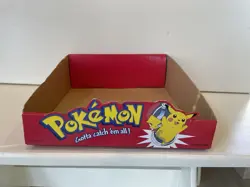 VINTAGE 1998 Pokemon Trading Card Game Retail Cardboard Display BOX ONLY - Image 1