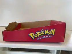 VINTAGE 1998 Pokemon Trading Card Game Retail Cardboard Display BOX ONLY - Image 3