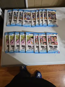 lot of 17 : Dragon Ball Super Card Game Manga Booster 02 Sleeved Booster Packs - Image 1