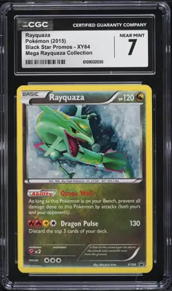 CGC 7 Rayquaza Holo Black Star Promo XY 2015 Pokemon Card #XY64 - Image 1