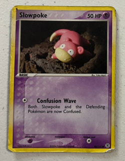 Slowpoke 80/112 Energy Reverse Holo - FireRed & LeafGreen Pokemon DMG Card - Image 1