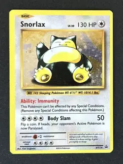 Snorlax XY179 Evolutions Black Star Promo Pokemon Card - Image 1