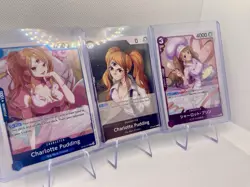 One Piece TCG Charlotte Pudding Big Mom Pirates Foil Reg Lot Of 3 Cards - Image 2