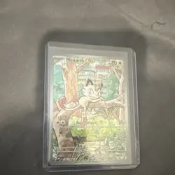 Pokemon TCG Meowth Holo Rare PFL 106/094 Basic 70 HP Card 2023 Card Stock - Image 1