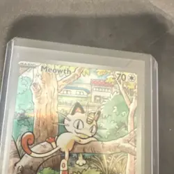 Pokemon TCG Meowth Holo Rare PFL 106/094 Basic 70 HP Card 2023 Card Stock - Image 4