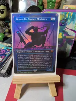 Donatello, Mutant Mechanic Borderless FOIL Teenage Mutant Ninja Turtles MTG MINT - Image 1