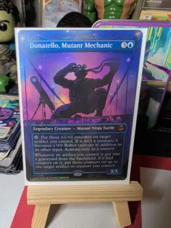 Donatello, Mutant Mechanic Borderless FOIL Teenage Mutant Ninja Turtles MTG MINT - Image 2