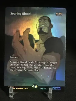 Searing Blood (Borderless - Foil) MTG: Avatar The Last Airbender M 0035 - Image 1