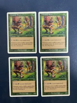 MTG 4X 7TH EDITION LLANOWAR ELVES MAGIC THE GATHERING COMMON CREATURE GREEN - Image 3