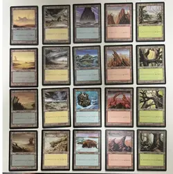 MTG 20X JAPANESE TEMPEST BASIC LANDS SET ~ FOREST PLAINS SWAMP ISLAND MOUNTAIN - Image 3