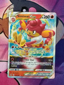 Simisear VSTAR - 023/159 - Pokemon Crown Zenith Sword Shield Ultra Rare Card NM - Image 1