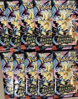 10x Pokemon TCG Ascended Heroes Booster Packs Lot - New Sealed Loose - Image 1