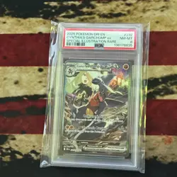 Pokemon Cynthia's Garchomp EX Special Illustration Rare Holo 232/182 PSA 8 - Image 1