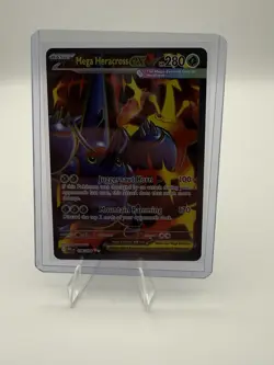 Pokemon TCG Mega Heracross EX 108/094 Me02: Phantasmal Flames Holo 280 HP - Image 1