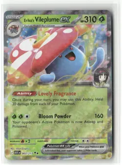 Pokemon Erika's Vileplume ex 003/217 Holo ME: Ascended Heroes Double Rare - Image 1