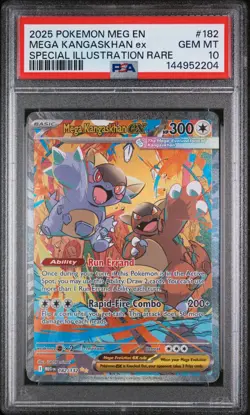 2025 POKEMON MEGA EVOLUTION SPECIAL ILLUSTRATION RARE MEGA KANGASKHAN EX PSA 10 - Image 1