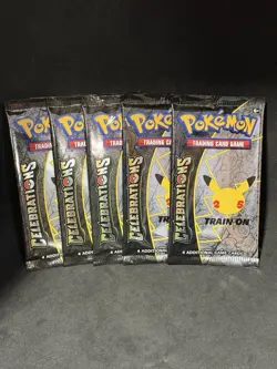 5 Pokemon TCG Celebrations booster packs - Image 1