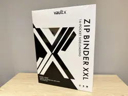 🔥 Vault X SV10.5 16 Pocket Exo-Tec Zip Binder Black & White 1088 | Tracked 48 - Image 1