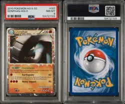 Pokemon TCG 2010 HG&SS Donphan Prime 107/123 Holo - PSA 8 - Image 1