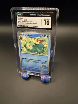 Pokemon Feraligatr 213 Black Star Promo Illustration Winner CGC 10 180 HP - Image 3