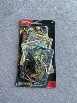 Pokemon Mega Evolution Premium Checklane Blister Pokemon Booster Pack Tyranitar - Image 1
