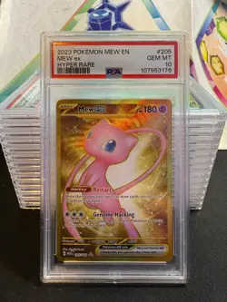 Mew ex 205/165 Hyper Rare Pokemon Scarlet & Violet 151 2023 PSA10 - Image 1