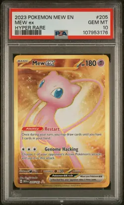 Mew ex 205/165 Hyper Rare Pokemon Scarlet & Violet 151 2023 PSA10 - Image 2