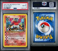 2001 POKEMON NEO REVELATION 1ST ED HO-OH-HOLO PSA 8 - Image 3