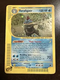 Feraligatr 12/165 Holo Pokemon TCG Expedition DMG - Image 1