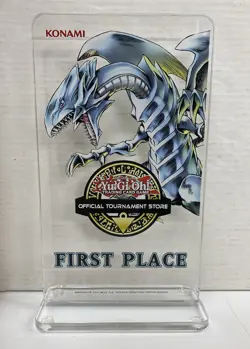 Yu-Gi-Oh! OTS Blue Eyes White Dragon 1st 2nd 3rd Place Tournament Trophies - Image 2
