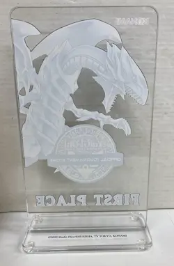 Yu-Gi-Oh! OTS Blue Eyes White Dragon 1st 2nd 3rd Place Tournament Trophies - Image 3
