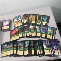 Disney Lorcana Trading Card Lot Bulk 445 Cards Mixed Set Maleficent Mulan TCG - Image 3