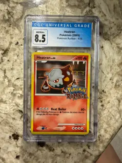 Pokemon TCG Heatran 4/16 - Pokemon Rumble Holo - NM-MT+ Graded CGC 8.5 - Image 1