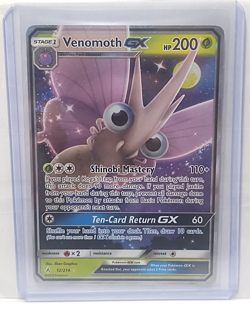 Venomoth GX 12/214 Sun & Moon Unbroken Bonds Pokemon 2019 Ultra Rare Holofoil - Image 2