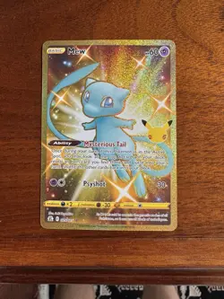 Pokemon TCG Mew 025/025 Celebrations Secret Rare Card (NM Condition) - Image 1
