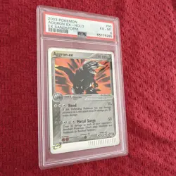 2003 POKEMON EX SANDSTORM #95 AGGRON EX-HOLO PSA 6 - Image 4