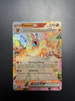 Flareon Ex 14/131 Prismatic Evolutions - Double Rare Holo Pokemon Card NM/Mint - Image 1