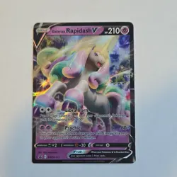 Pokemon Galarian Rapidash V Promo Holo SWSH: Sword & Shield SWSH111 210 HP - Image 1